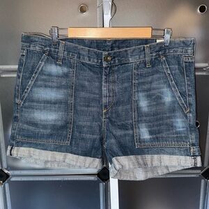 Rag & Bone Dre Carpenter Denim Shorts in Lanley Wash Women's Size 32